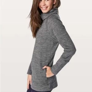 Lululemon To You Tunic Sweatshirt 8 Dark Gray